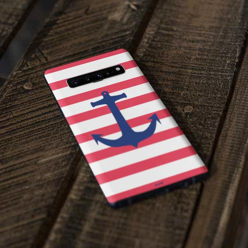 Nautical Stripes Galaxy S10 Plus Skin