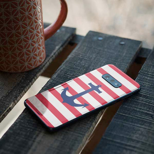 Nautical Stripes Galaxy S10e Skin