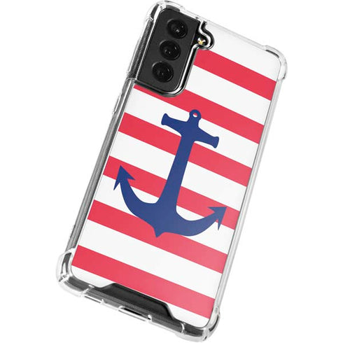 Nautical Stripes Galaxy S21 FE Clear Case