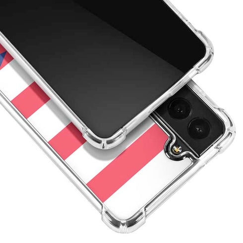 Nautical Stripes Galaxy S21 Plus 5G Clear Case