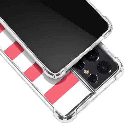 Nautical Stripes Galaxy S21 Ultra 5G Clear Case