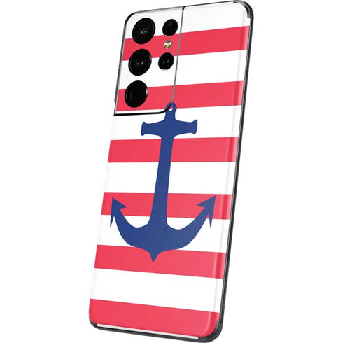 Nautical Stripes Galaxy S21 Ultra 5G Skin