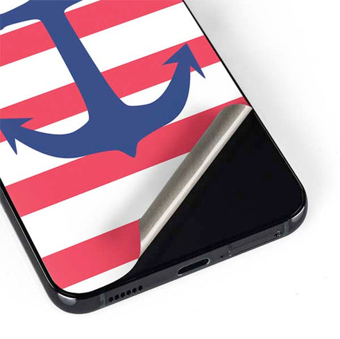Nautical Stripes Galaxy S22 Skin