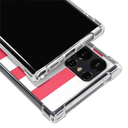 Nautical Stripes Galaxy S22 Ultra Clear Case