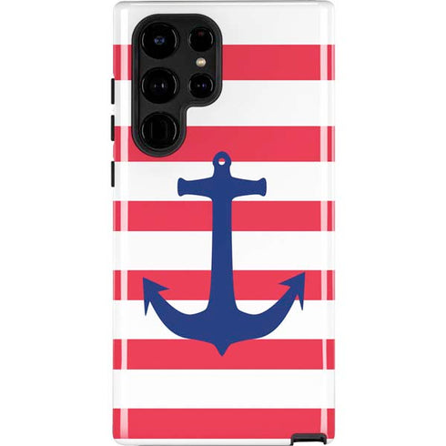 Nautical Stripes Galaxy S22 Ultra Pro Case