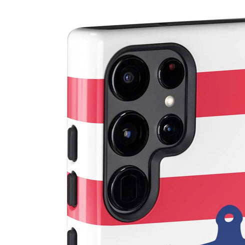 Nautical Stripes Galaxy S22 Ultra Pro Case