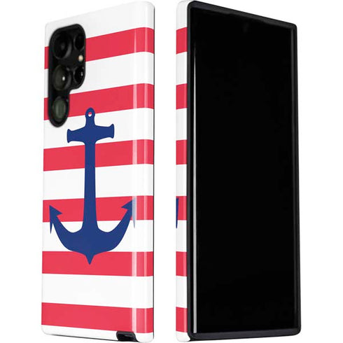 Nautical Stripes Galaxy S22 Ultra Pro Case