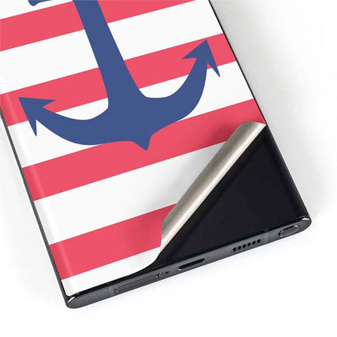 Nautical Stripes Galaxy S22 Ultra Skin