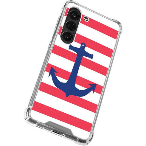 Nautical Stripes Galaxy S23 Clear Case