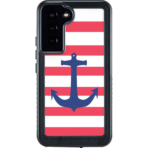 Nautical Stripes Galaxy S23 Plus Waterproof Case
