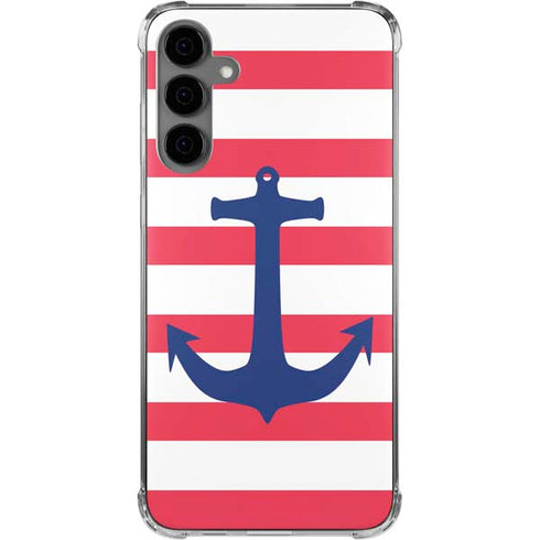 Nautical Stripes Galaxy S24 Plus Clear Case