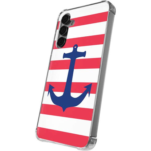 Nautical Stripes Galaxy S24 Plus Clear Case