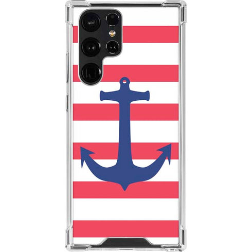 Nautical Stripes Galaxy S24 Ultra Clear Case