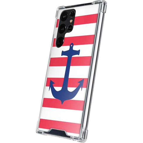 Nautical Stripes Galaxy S24 Ultra Clear Case