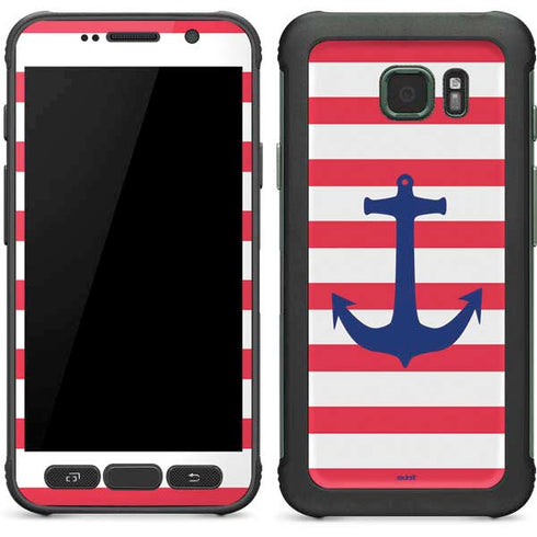 Nautical Stripes Galaxy S7 Active Skin