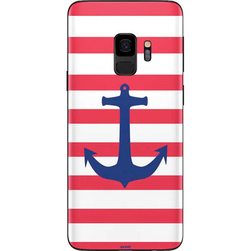Nautical Stripes Galaxy S9 Skin