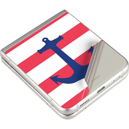 Nautical Stripes Galaxy Z Flip3 5G Skin