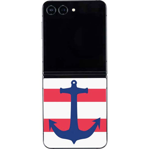 Nautical Stripes Galaxy Z Flip5 5G Skin