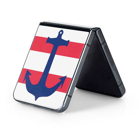 Nautical Stripes Galaxy Z Flip5 5G Skin