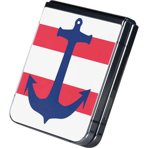 Nautical Stripes Galaxy Z Flip5 5G Skin