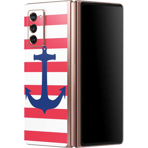 Nautical Stripes Galaxy Z Fold2 5G Skin