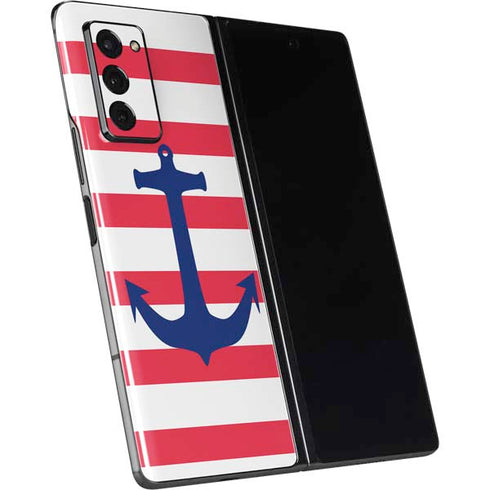 Nautical Stripes Galaxy Z Fold2 5G Skin