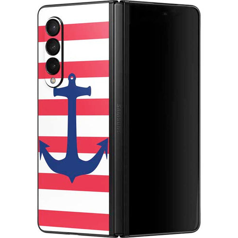 Nautical Stripes Galaxy Z Fold3 5G Skin