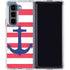 Nautical Stripes Galaxy Z Fold5 5G Clear Case