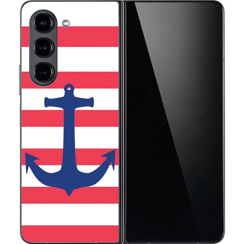 Nautical Stripes Galaxy Z Fold5 5G Skin