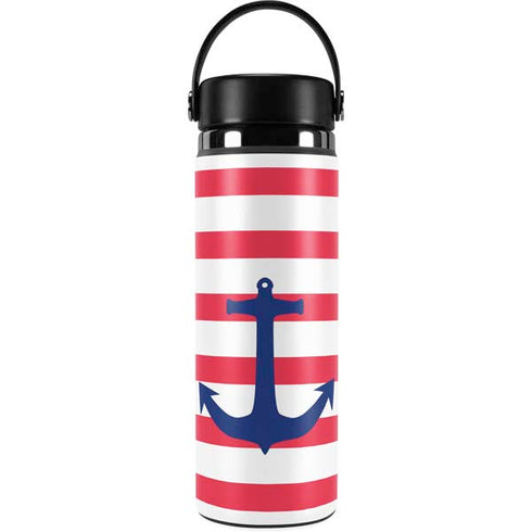Nautical Stripes Hydro Flask 20oz Wide Mouth Skin