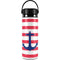 Nautical Stripes Hydro Flask 20oz Wide Mouth Skin