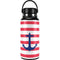 Nautical Stripes Hydro Flask 32oz Wide Mouth Skin