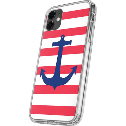 Nautical Stripes iPhone 11 Clear Case