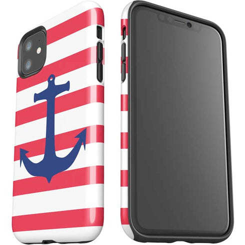 Nautical Stripes iPhone 11 Impact Case