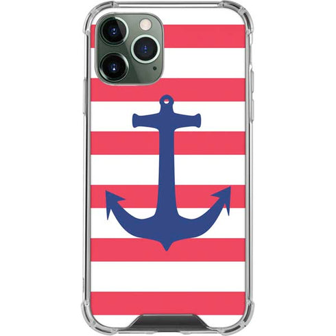 Nautical Stripes iPhone 11 Pro Max Clear Case
