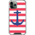 Nautical Stripes iPhone 11 Pro Max Clear Case