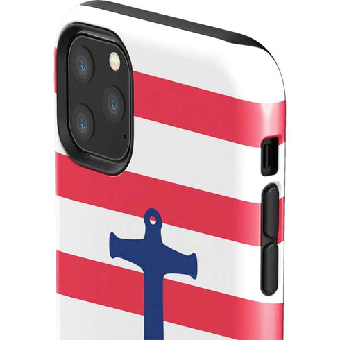 Nautical Stripes iPhone 11 Pro Max Impact Case