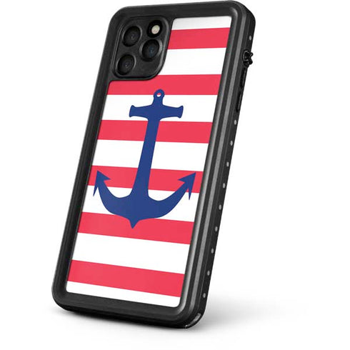 Nautical Stripes iPhone 11 Pro Waterproof Case
