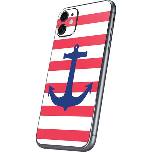 Nautical Stripes iPhone 11 Skin
