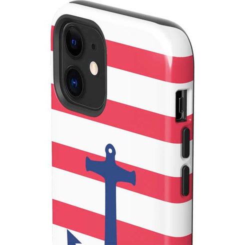 Nautical Stripes iPhone 12 Impact Case