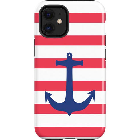 Nautical Stripes iPhone 12 Mini Impact Case