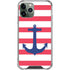 Nautical Stripes iPhone 12 Pro Max Clear Case