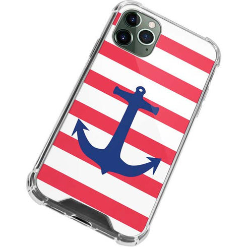 Nautical Stripes iPhone 12 Pro Max Clear Case