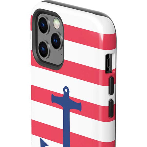 Nautical Stripes iPhone 12 Pro Max Impact Case
