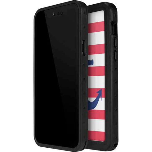 Nautical Stripes iPhone 12 Pro Waterproof Case