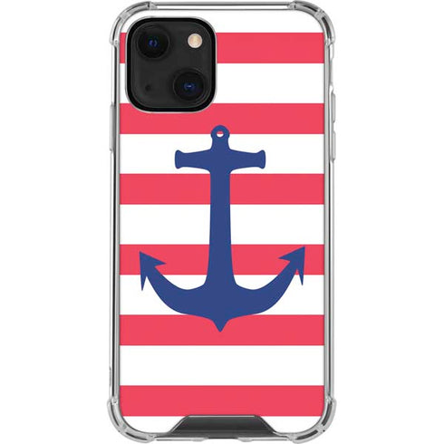 Nautical Stripes iPhone 13 Clear Case