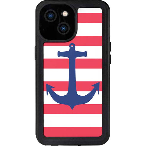 Nautical Stripes iPhone 13 Mini Waterproof Case