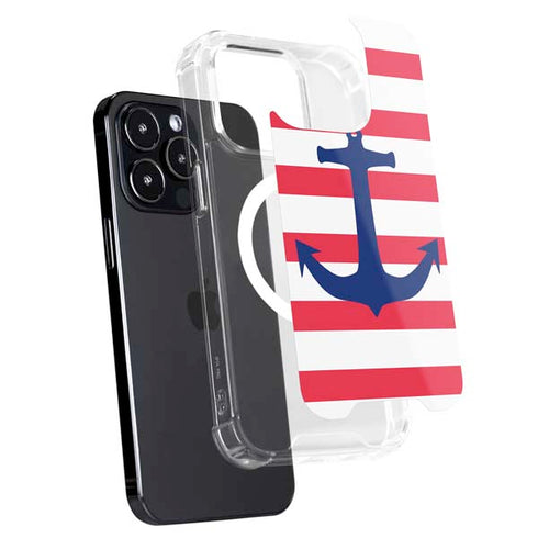 Nautical Stripes iPhone 13 Pro Max MagSafe Case