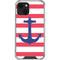 Nautical Stripes iPhone 14 Plus Clear Case