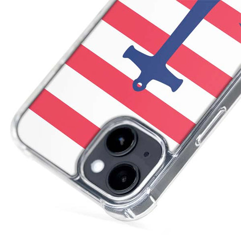 Nautical Stripes iPhone 15 Plus MagSafe Case